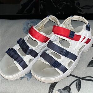 Fila Sandals with Red and Navy Straps
